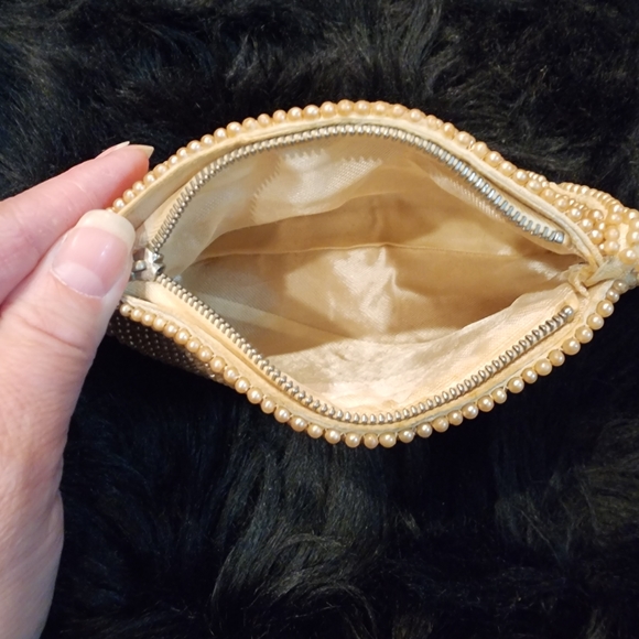 VINTAGE Small Beaded Evening Bag Clutch Made in Japan - Picture 7 of 14
